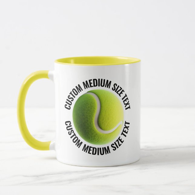 Caneca Têxtil Médio YELLOW Combo 11oz Tênis Personalizado (Esquerda)