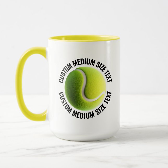 Caneca Têxtil Médio YELLOW Combo 15oz Tênis Personalizado (Esquerda)