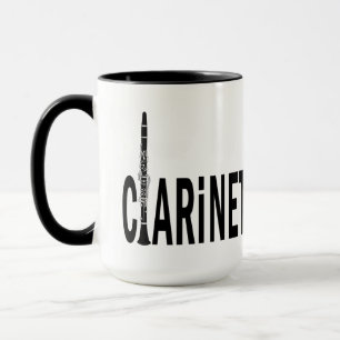 Caneca Texto Clarinet