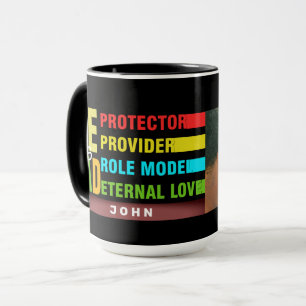 Caneca Texto colorido Ele é PAI, Presente Dia de os pais