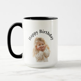 Caneca Texto de Foto Personalizado para Festa de Aniversá