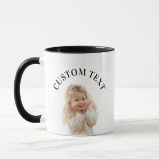 Caneca Texto de Foto Personalizado para Presente
