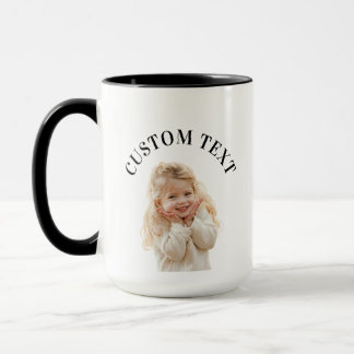 Caneca Texto de Foto Personalizado para Presente