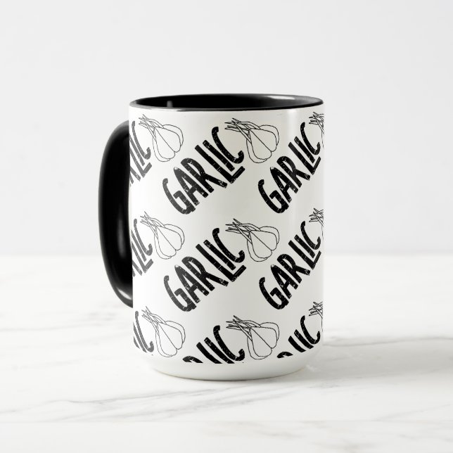Caneca Texto do alho (Frente Esquerda)
