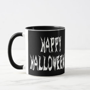 Caneca Texto do Fantasma Halloween