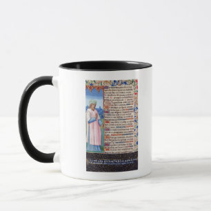 Caneca Texto do Magnificat com um retrato de