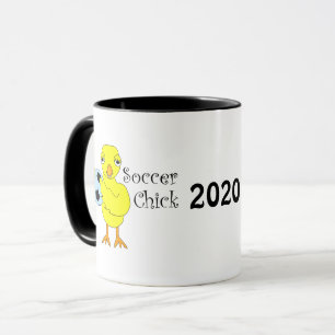 Caneca Texto do Pintinho de futebol