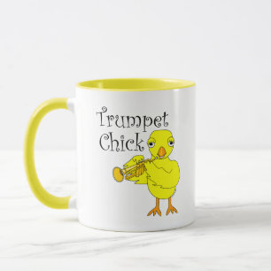 Caneca Texto do Pintinho de Trompete