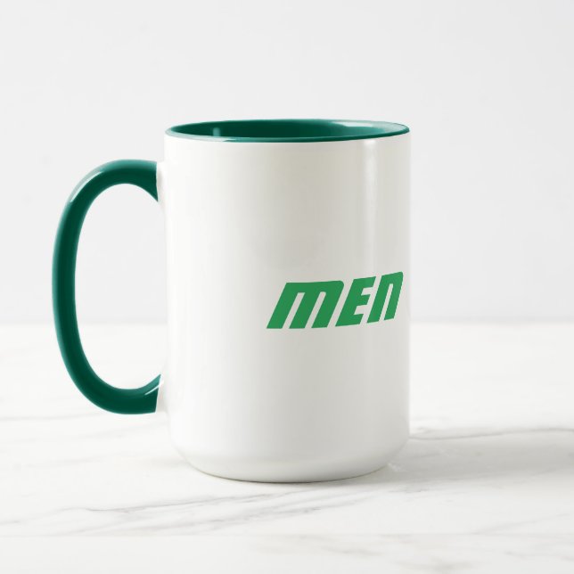 Caneca Texto Impresso com Nome de Homem com Cor Verde Caç (Esquerda)
