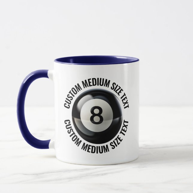 Caneca Texto Médio AZUL MARINHO Combo 11oz Personalizado  (Esquerda)