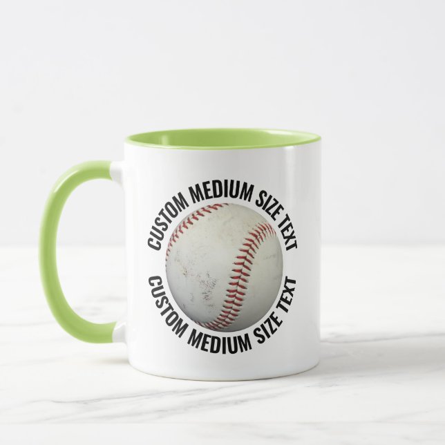 Caneca Texto Médio LIME VERDE Combo 11oz Personalizado de (Esquerda)