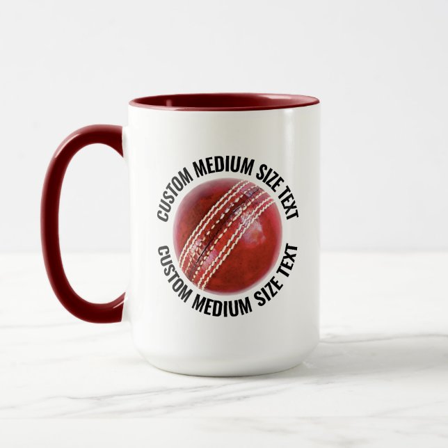 Caneca Texto Médio MAROON Combo 15oz Críquete Personaliza (Esquerda)