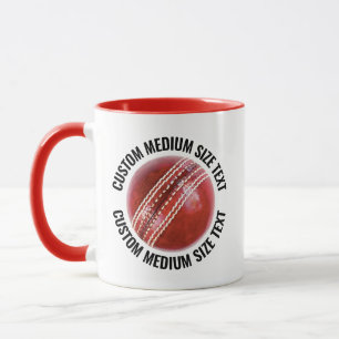 Caneca Texto Médio RED Combo 11oz Críquete Personalizado