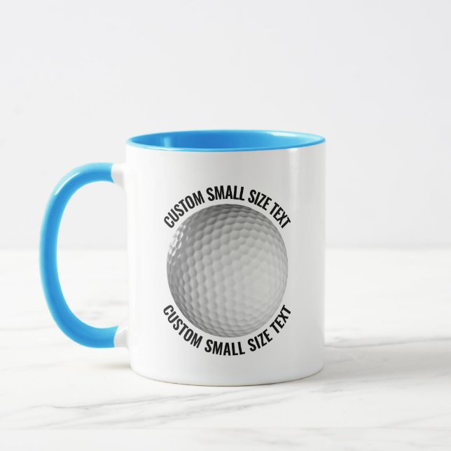 Caneca Texto Pequeno Azul Claro Combo 11oz Golf Personali (Esquerda)