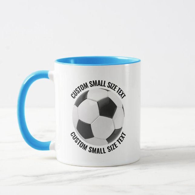 Caneca Texto Pequeno Azul Claro Combo 325ml Personalizado (Esquerda)