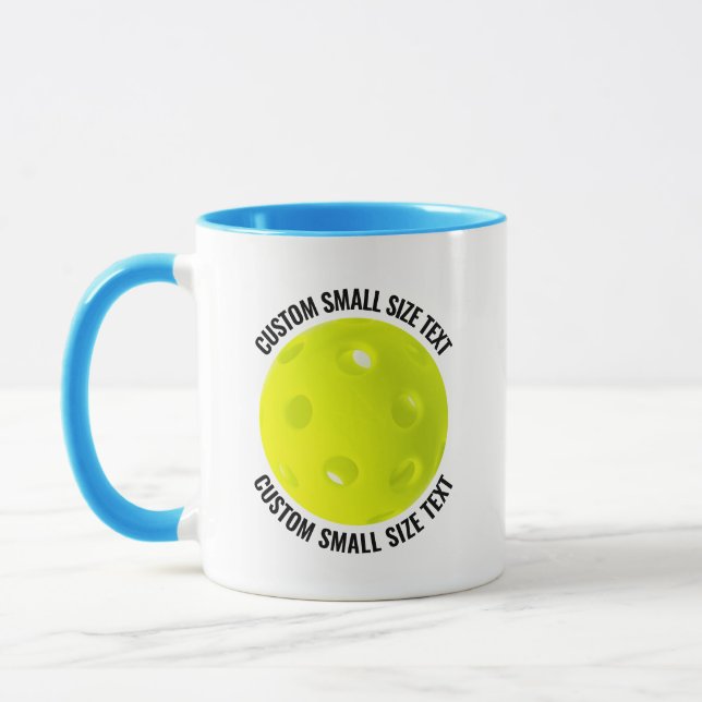 Caneca Texto Pequeno Azul Claro Combo 325ml Pickleball Pe (Esquerda)