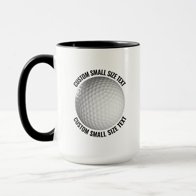 Caneca Texto Pequeno BLACK Combo 15oz Golf Personalizado (Esquerda)