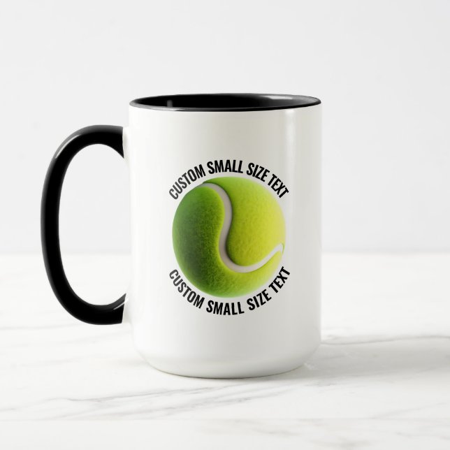 Caneca Texto Pequeno BLACK Combo 15oz Tênis Personalizado (Esquerda)
