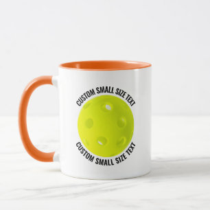 Caneca Texto Pequeno Laranja Combo 11oz Pickleball Person