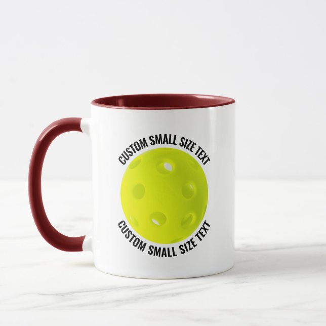 Caneca Texto Pequeno MAROON Combo 11oz Pickleball Persona (Esquerda)