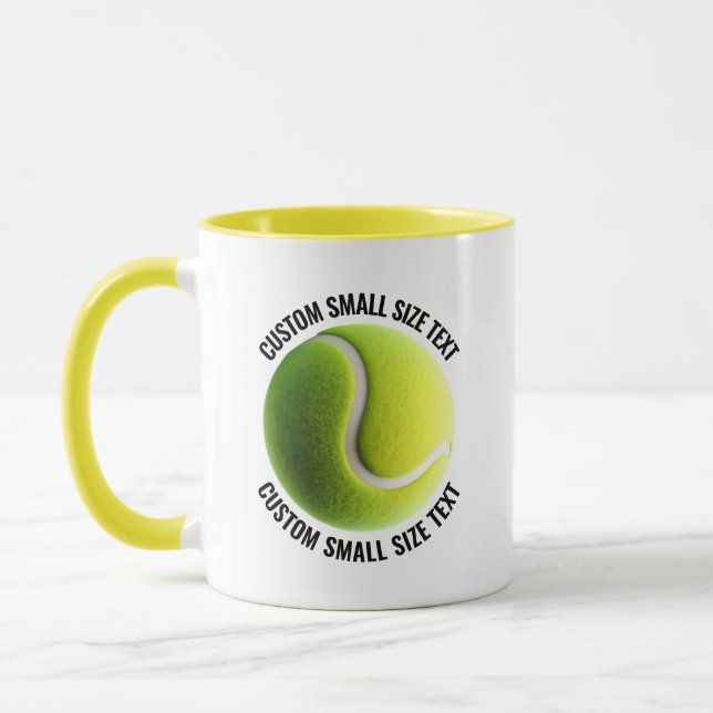 Caneca Texto Pequeno YELLOW Combo 11oz Tênis Personalizad (Esquerda)