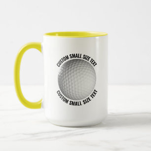 Caneca Texto Pequeno YELLOW Combo 15oz Golf Personalizado