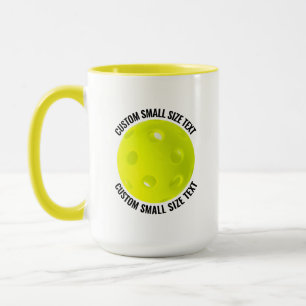 Caneca Texto Pequeno YELLOW Combo 15oz Pickleball Persona