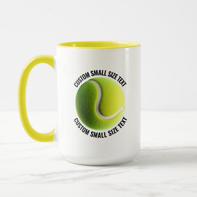 Caneca Texto Pequeno YELLOW Combo 15oz Tênis Personalizad (Esquerda)