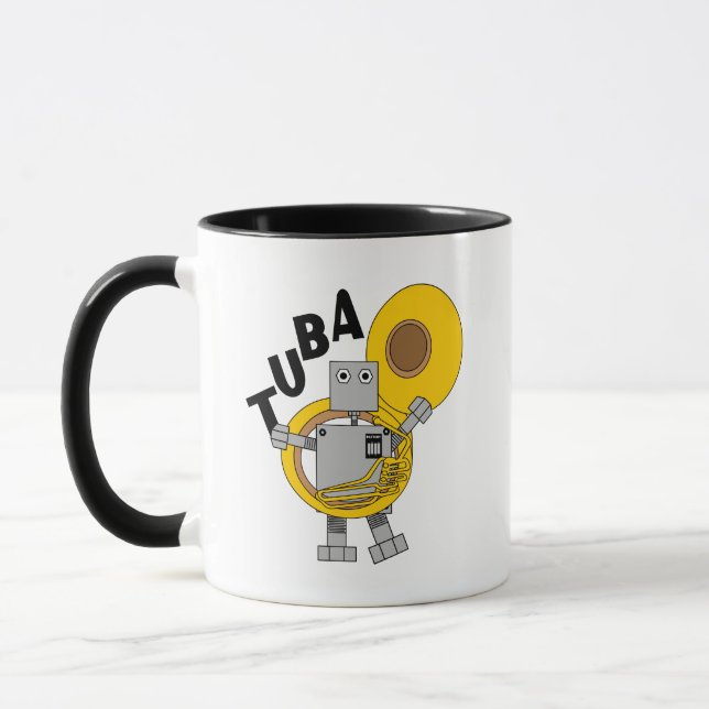 Caneca Texto Robot Tuba (Esquerda)
