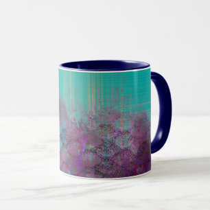 Caneca Textura abstrata da sereia