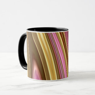 Caneca textura abstrato elegante do fluxo líquido de má