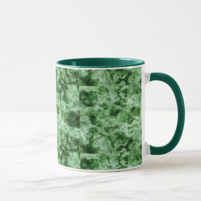 Caneca Textura de mármore verde (Direita)
