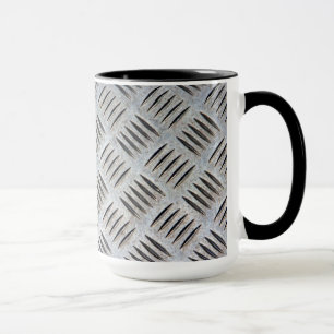 Caneca Textura de Placa de Metal