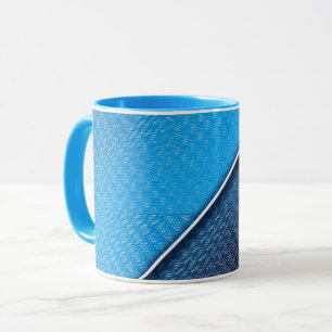 Caneca Textura de superfície escovada metálica abstrata