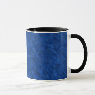 Caneca Textura suja áspera de veludo: Azuis marinhos