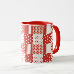 Caneca Texturas Vermelhas