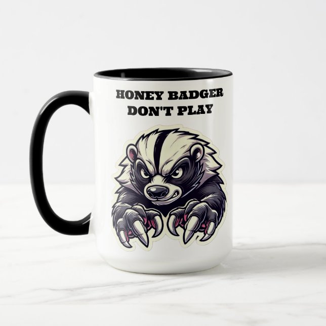 Caneca Texugo Não Brinca (Esquerda)