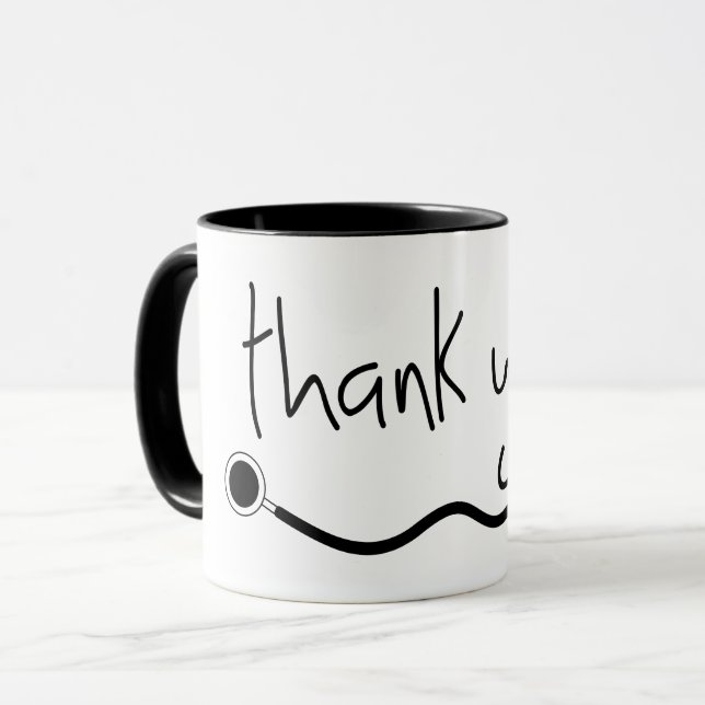 Caneca Thank you nurses. bedankt verpleegsters. (Frente Esquerda)