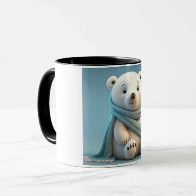 Caneca The bear's photo was placed on the logo cup. (Frente Esquerda)