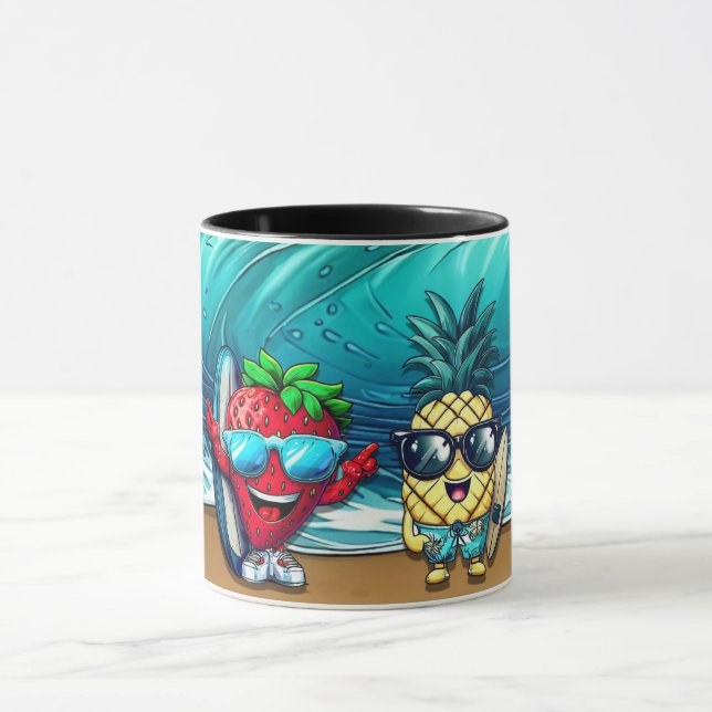 CANECA THE BEST FRIENDS STRAWBERRY AND PINEAPPLE (Centro)