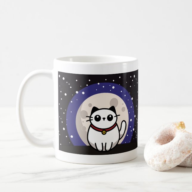 Caneca The Cat on the Moon Mug (Com Donut)