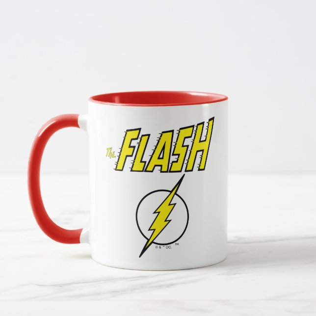 Caneca The Flash Name & Lightning Bolt Logo (Esquerda)