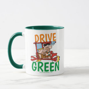 Caneca The Flintstones Fred & Barney - Drive Green