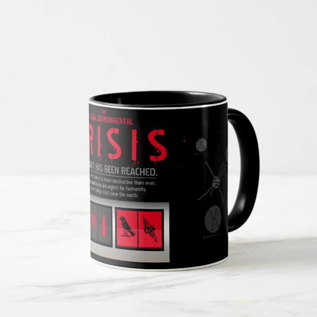 Caneca THE GLOBAL ENVIRONMENTAL CRISIS [Combo Mug] (Frente Esquerda)