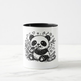 Caneca The Gourmet Panda: A Whimsical Bamboo Feast