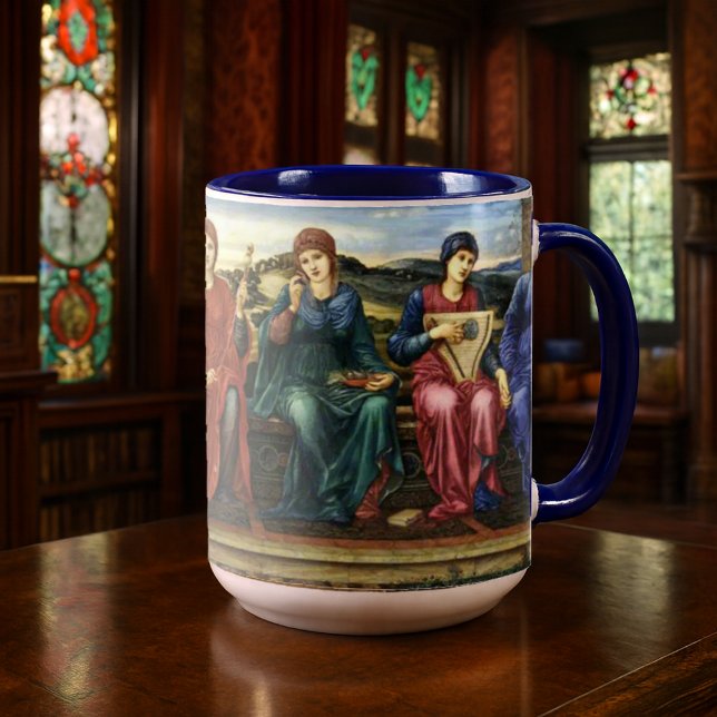 Caneca The Hours by Pre-Raphaelite Edward Burne-Jones (Criador carregado)