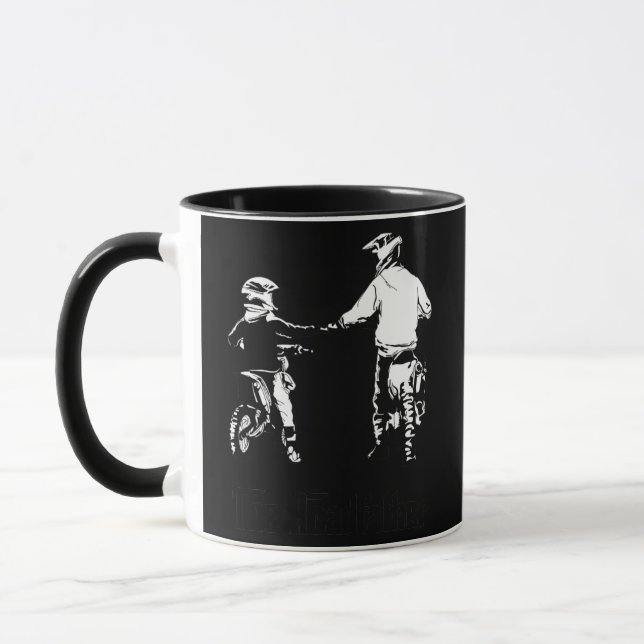 Caneca The Road Father Dad And Son Motocross Dirt Bike (Esquerda)