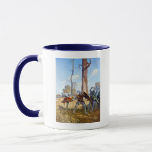 Caneca The Slay of Sir Lamorak, c. 1922, por N.C. Wyeth