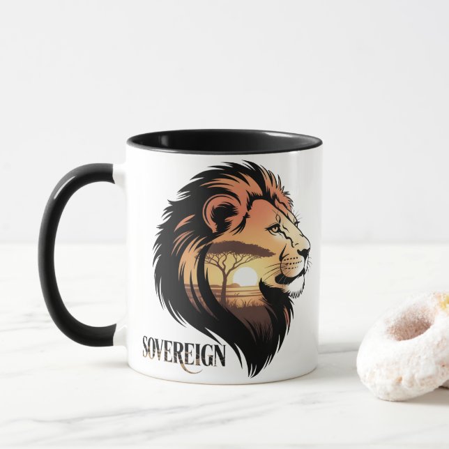 Caneca The Sovereign Lion Savannah Sunset (Com Donut)