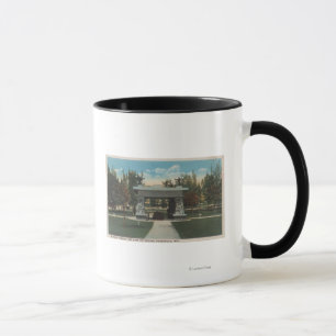 Caneca Thermopolis, WY - vista da fonte de Washakie